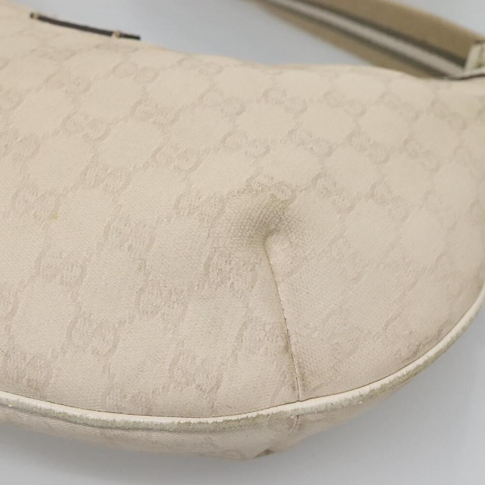 GUCCI GG Canvas Shoulder Bag White Gold - Picture 14 of 16